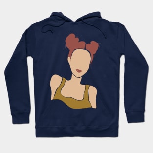 Ponytails Woman Hoodie